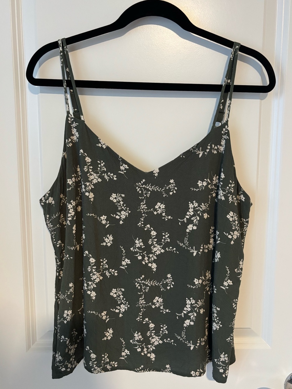 Floral Spaghetti-Strap Cami Top